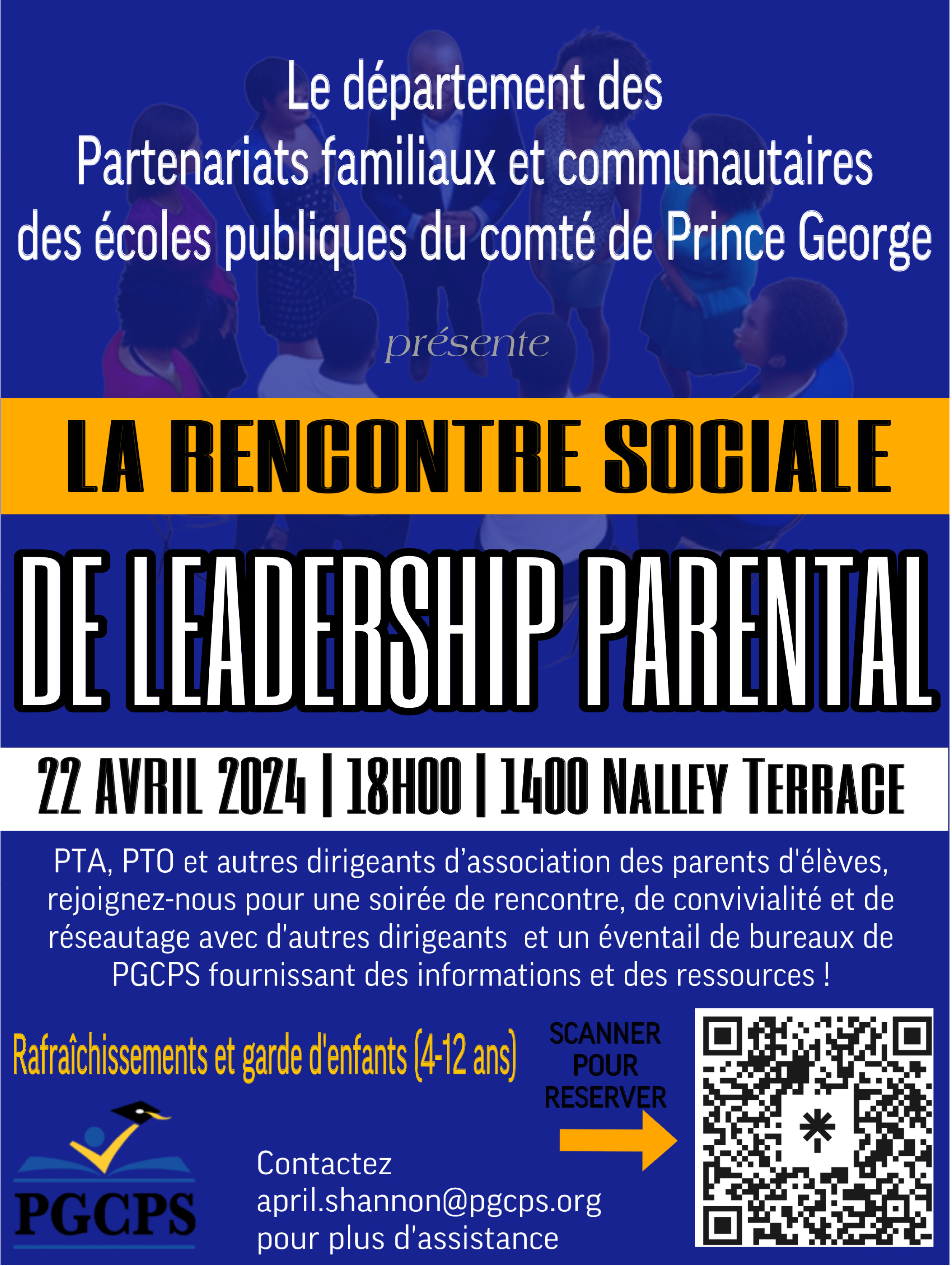 Family and Community Partnerships Presents Parent Leadership Mixer flyer - French.jpg