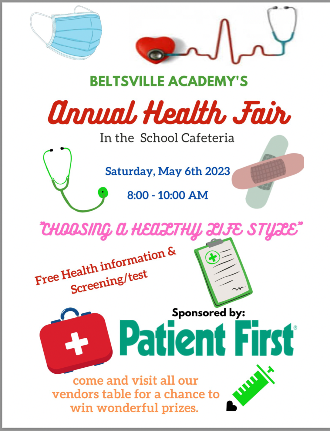 Beltsville Academy Health Fair