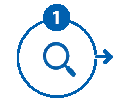 step 1 magnifying glass