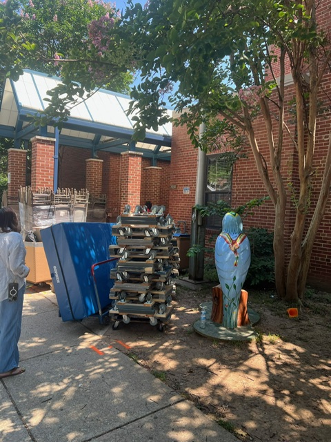 items being moved at Hyattsville