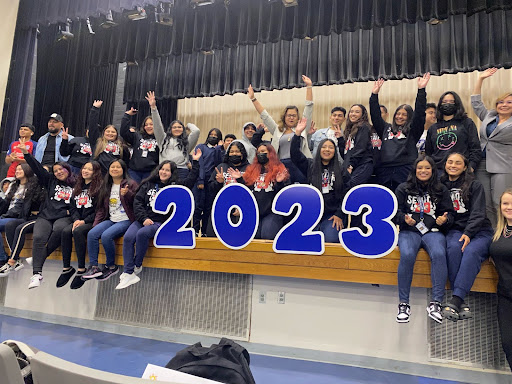 Diversity Students on Stage Around 2023 Sign.jpg