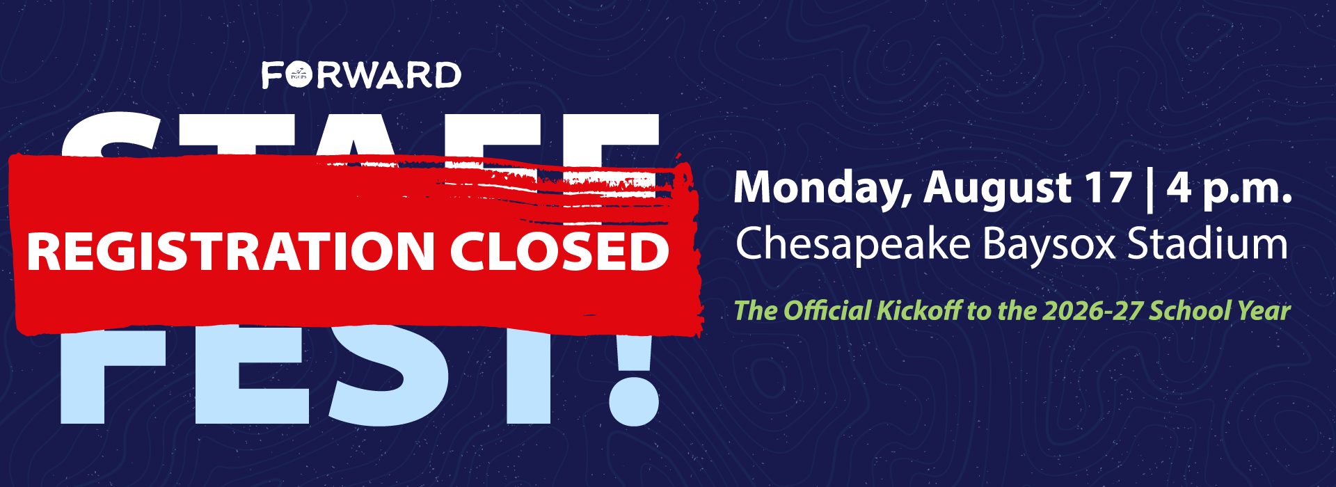 Staff Fest Registration Closed