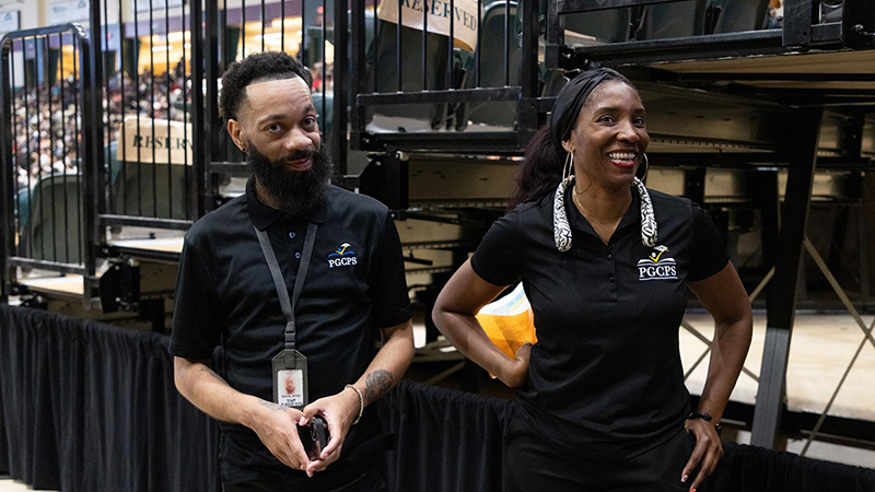 staff at graduation