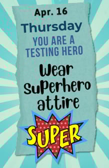 You are a Testing Hero Wear superhero attire.