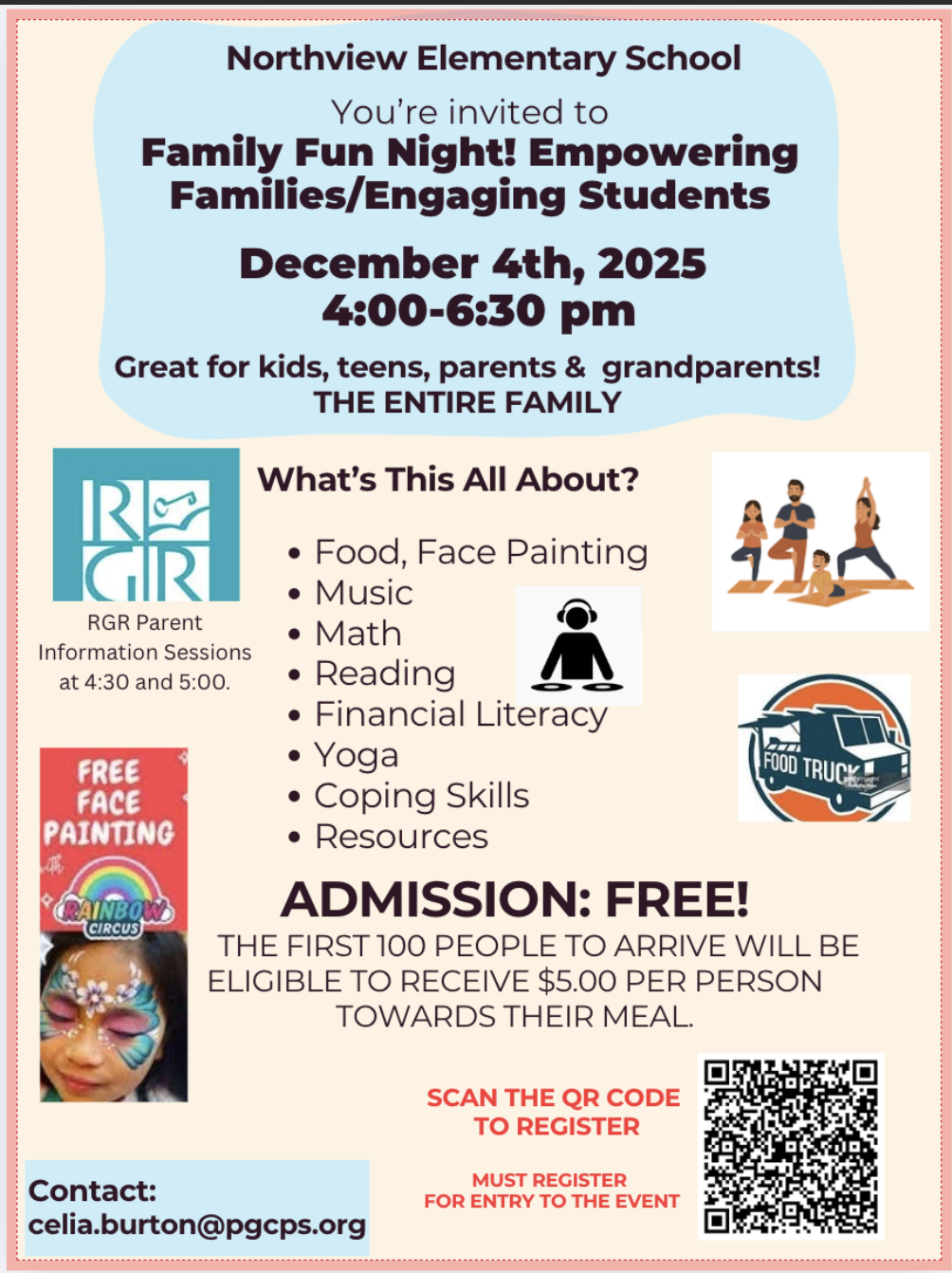 family fun night flyer