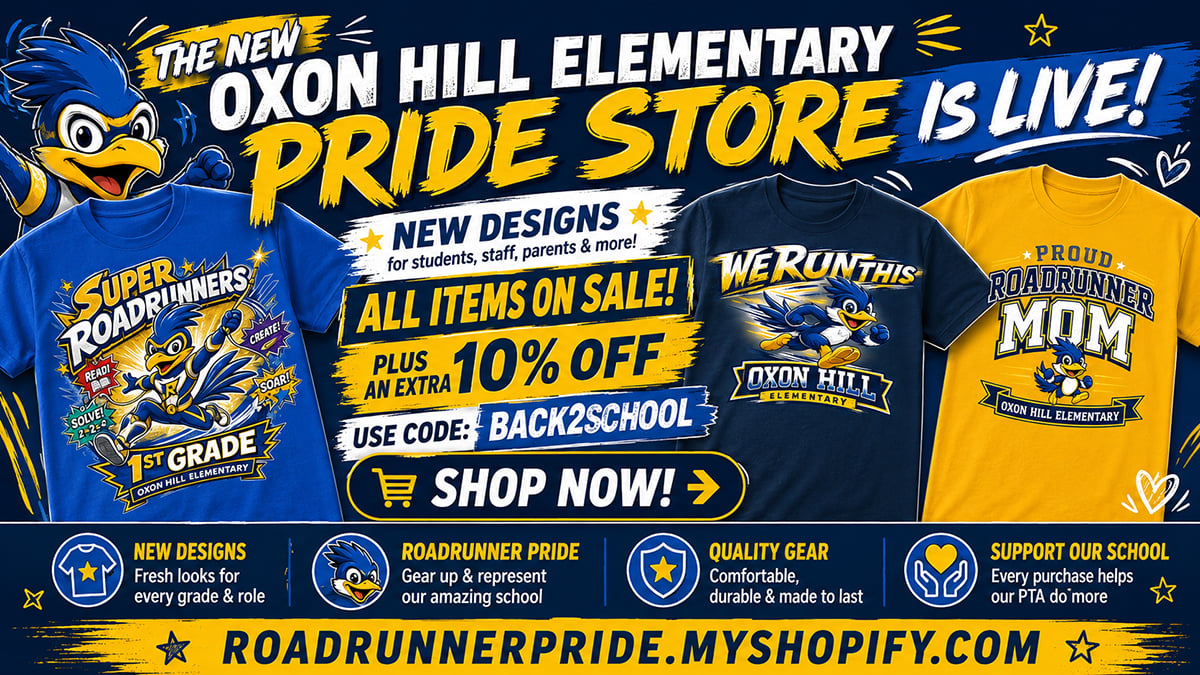 Oxon Hill Elementary school pride gear store open