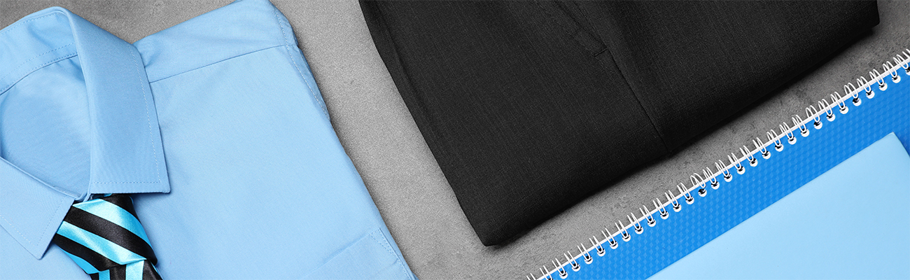 uniform-light-blue-shirt-black-bottoms