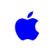 blue apple logo