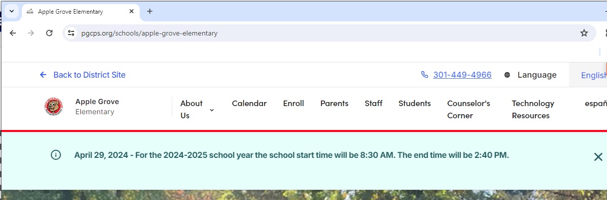 example-school-home-page-alert-information-type.jpg